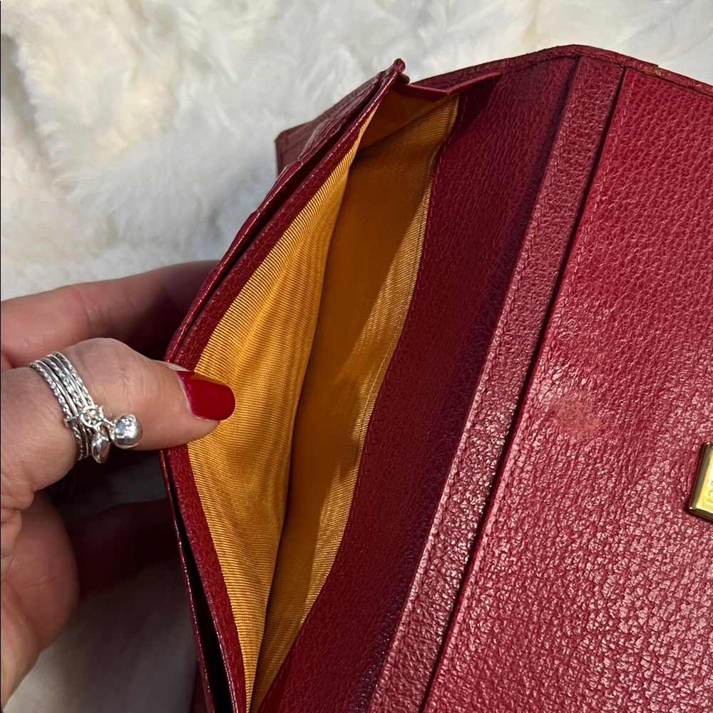 GucciRed Leather Women's wallet - Picture 7 of 13